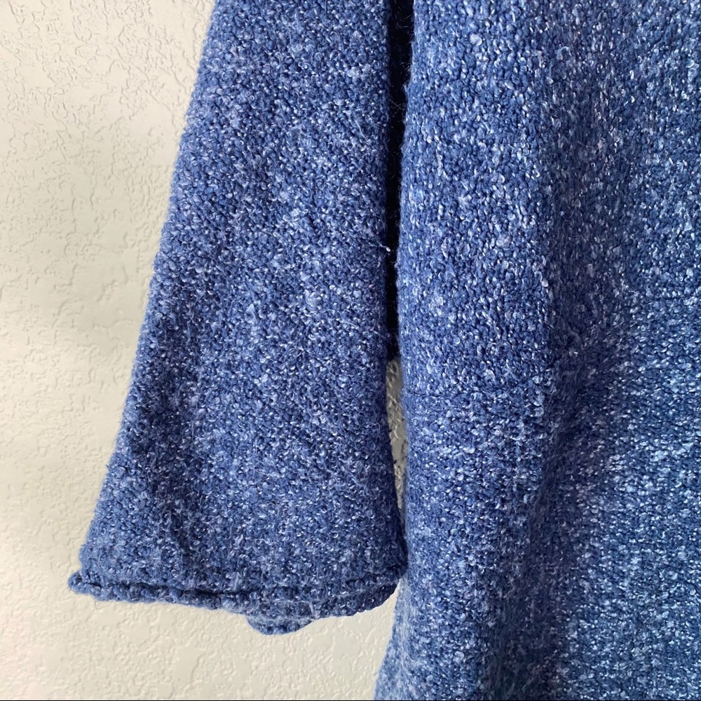 Pure Jill Blue Marled Knit Boxy Fit Pullover Sweater - Picture 7 of 8